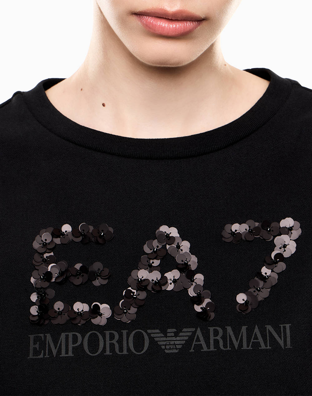 EA7 SWEATSHIRT 7W000542AF16442-UC001 Black φωτογραφία