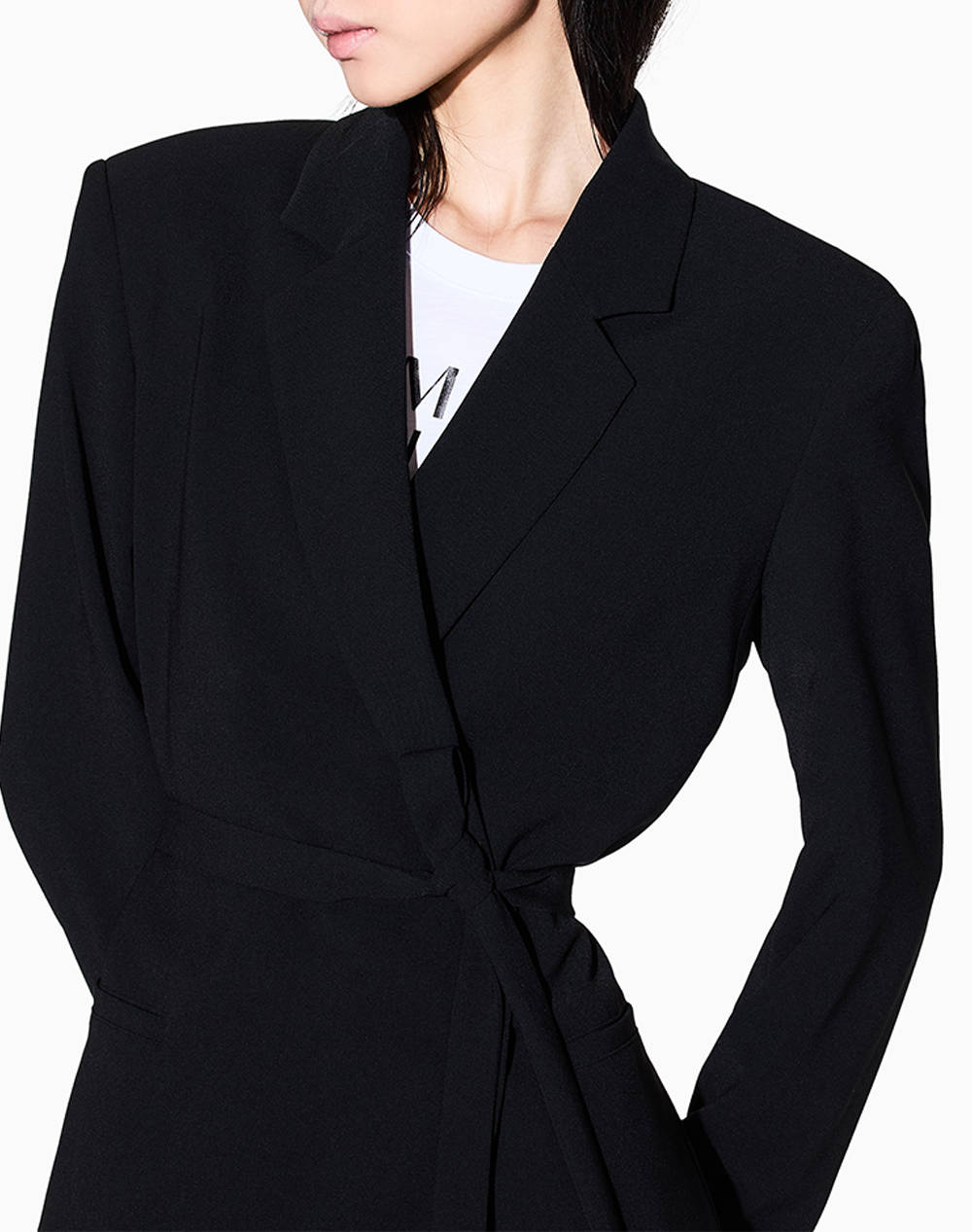 Armani Exchange Blazer Xw000663Af10872-Uc001 Black Γυναικεία ρούχα Πανωφορια Σακακια Politikos Shop Πολιτικός