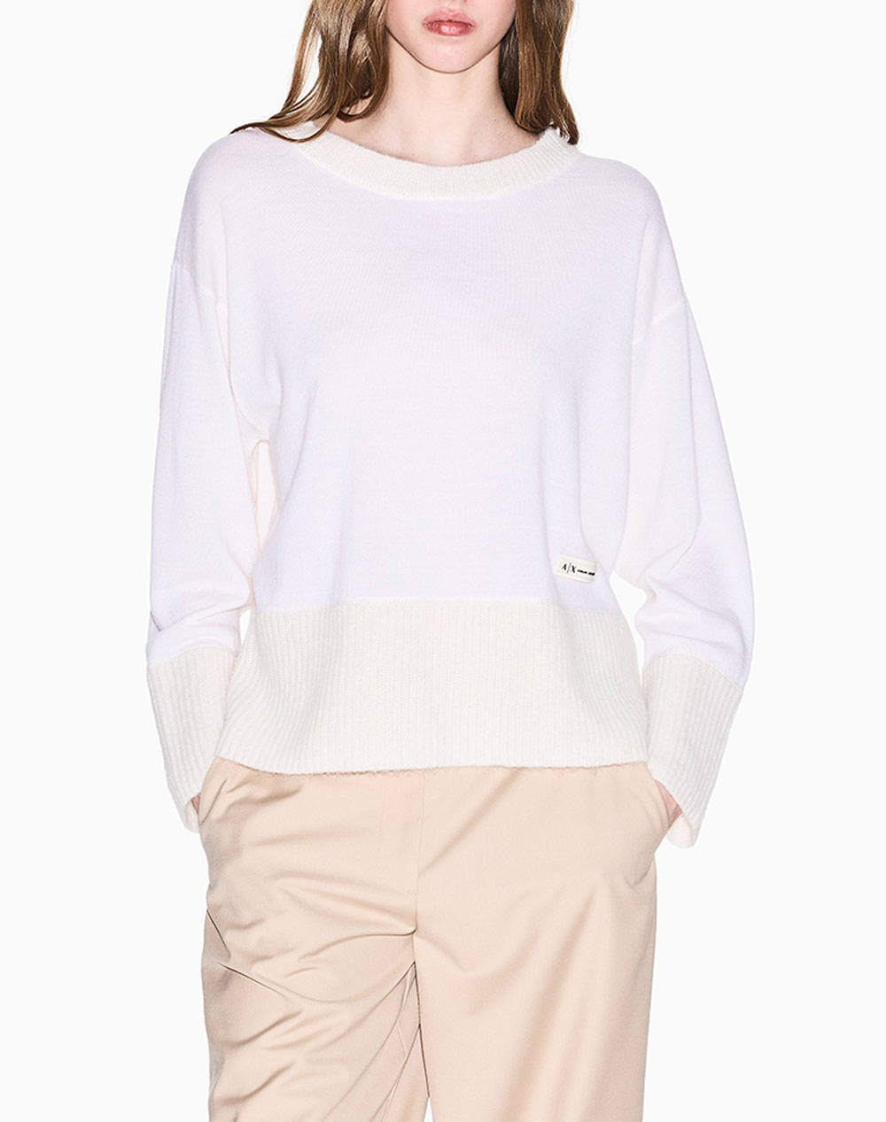 ARMANI EXCHANGE ARMANI EXCHANGE PULLOVER XW000772AF16602-U1003 OffWhite