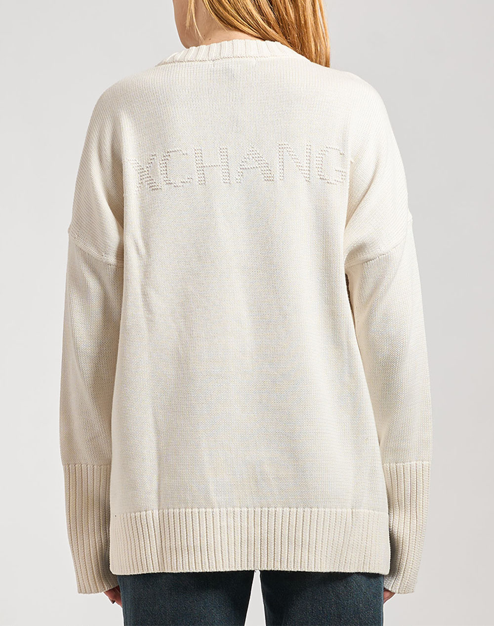 ARMANI EXCHANGE PULLOVER XW000760AF16552-U1003 Ecru φωτογραφία