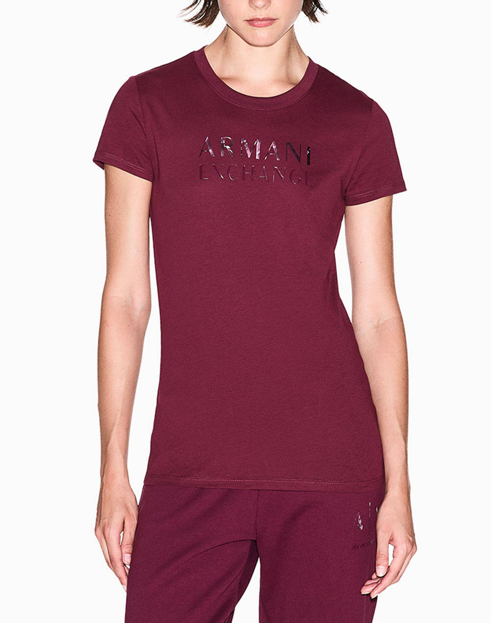 ARMANI EXCHANGE T-SHIRT XW001357AF10356-UA343 RedWine