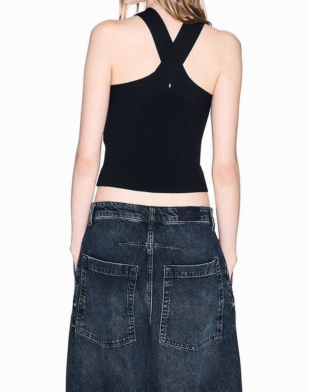 ARMANI EXCHANGE KNIT TOP XW001311AF10352-UC001 Black