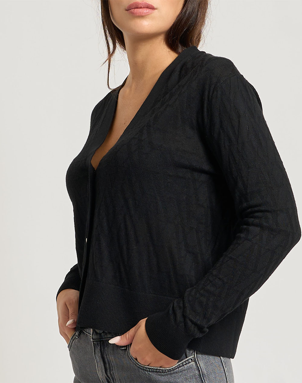 ARMANI EXCHANGE CARDIGAN XW001315AF16619-FC101 Black φωτογραφία