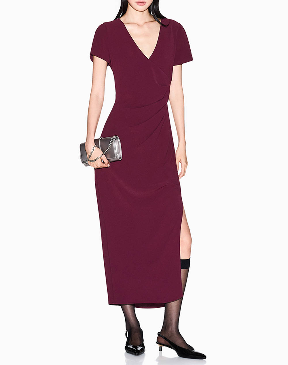 ARMANI EXCHANGE DRESS XW000665AF10872-UA343 RedWine