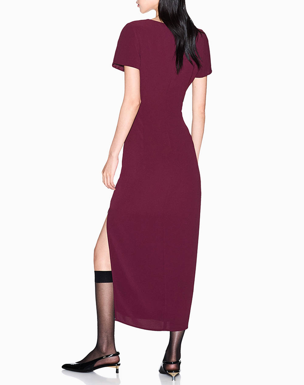 ARMANI EXCHANGE DRESS XW000665AF10872-UA343 RedWine φωτογραφία