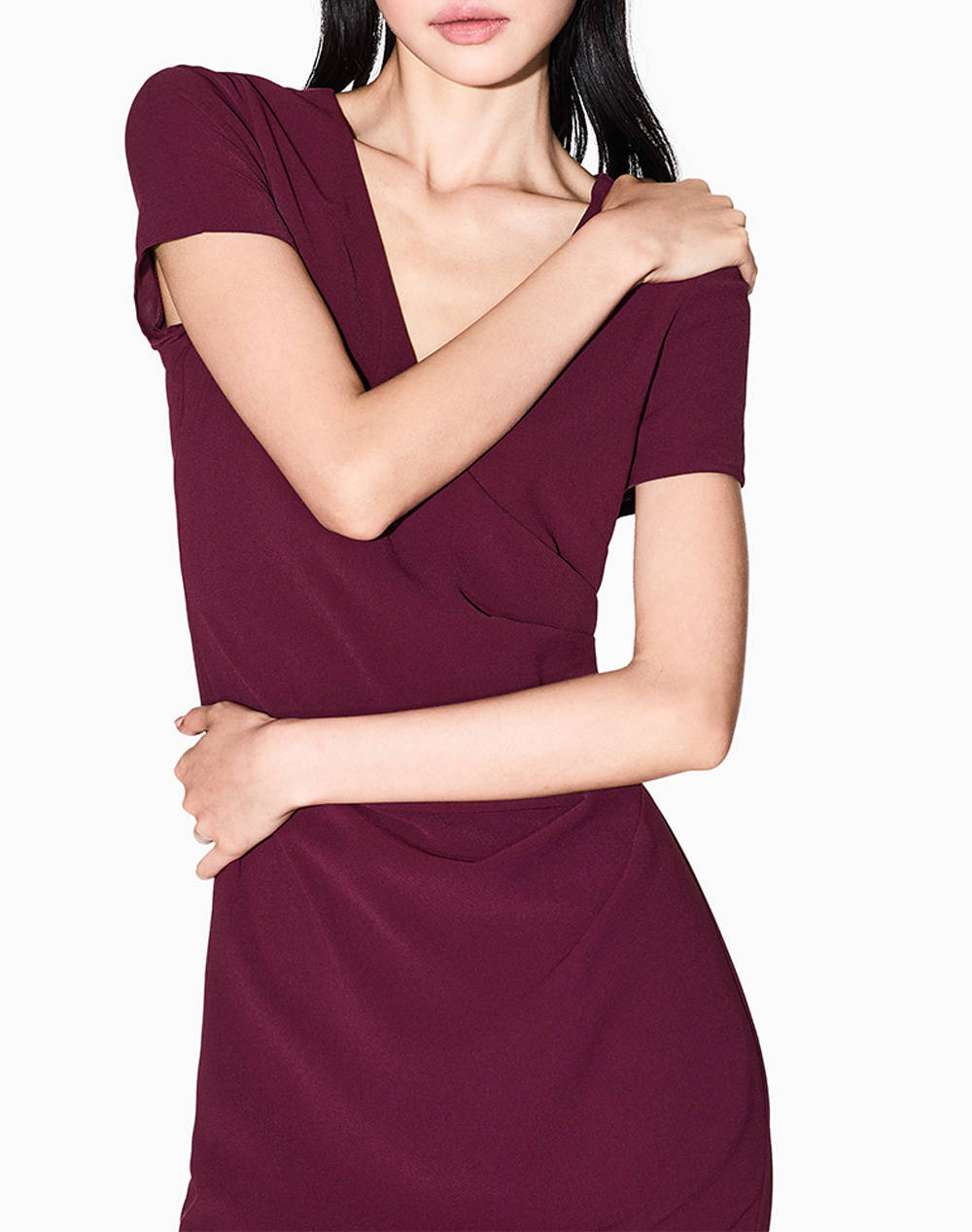 Armani Exchange Dress Xw000665Af10872-Ua343 Redwine Γυναικεία ρούχα φορέματα Politikos Shop Πολιτικός