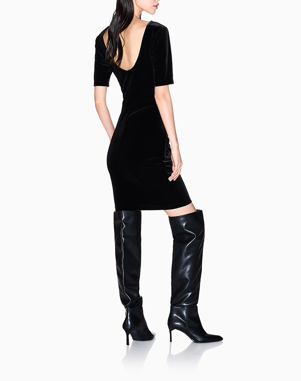 ARMANI EXCHANGE DRESS XW001300AF16147-UC001 Black φωτογραφία