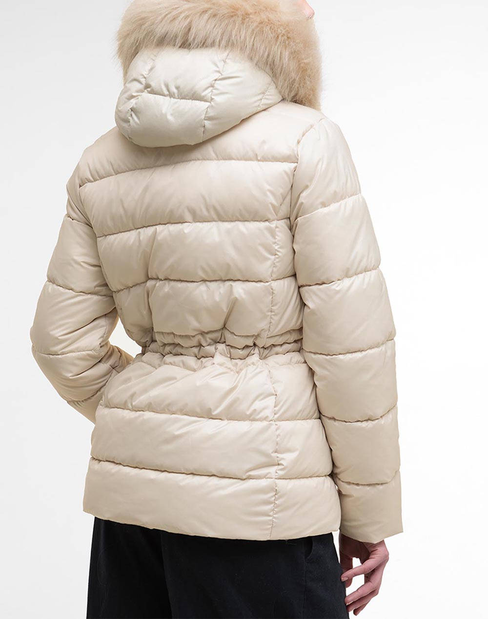 BARBOUR INTERNATIONAL ΜΠΟΥΦΑΝ LQU1864-BICR31.6 Ecru φωτογραφία