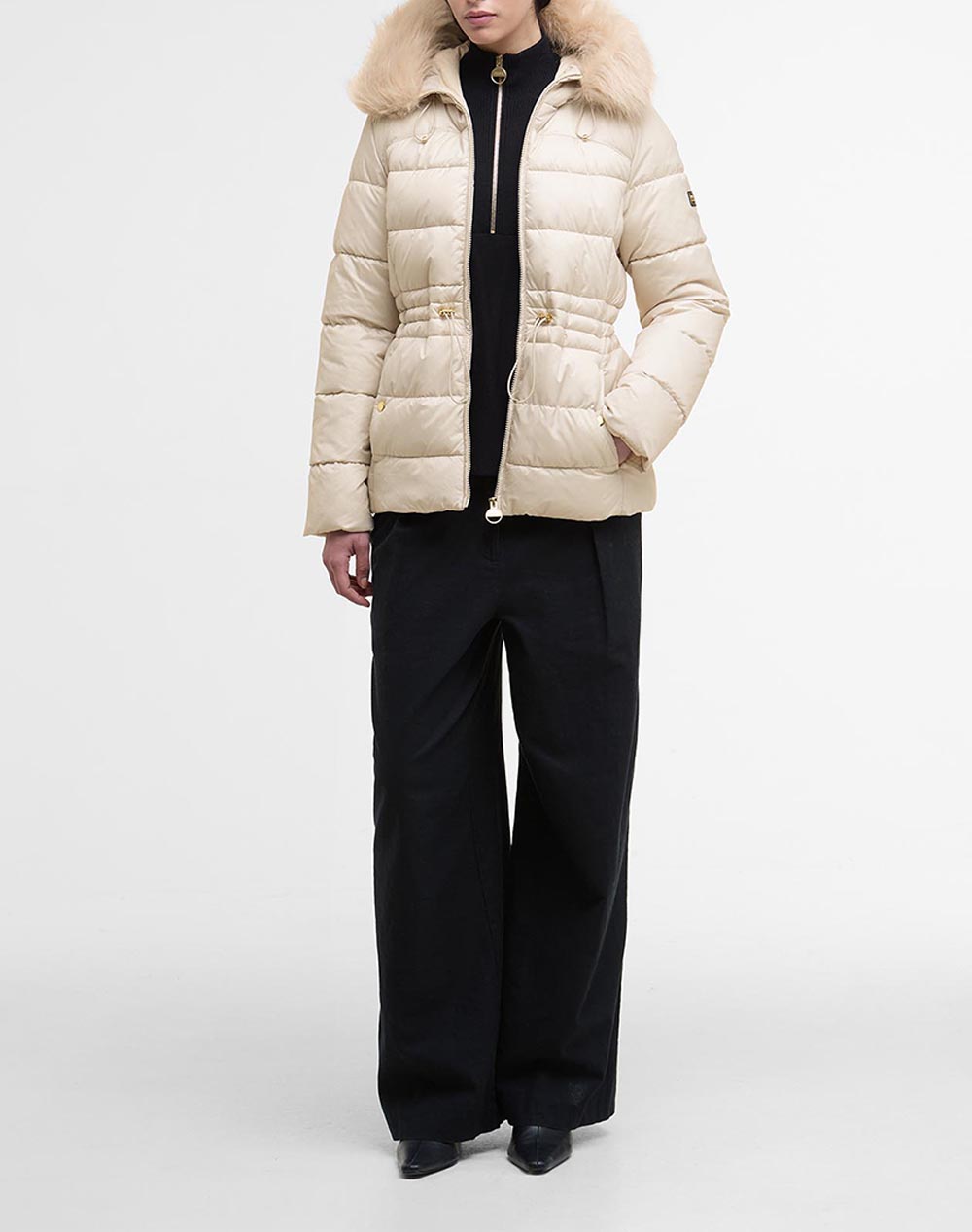 BARBOUR INTERNATIONAL ΜΠΟΥΦΑΝ LQU1864-BICR31.6 Ecru φωτογραφία