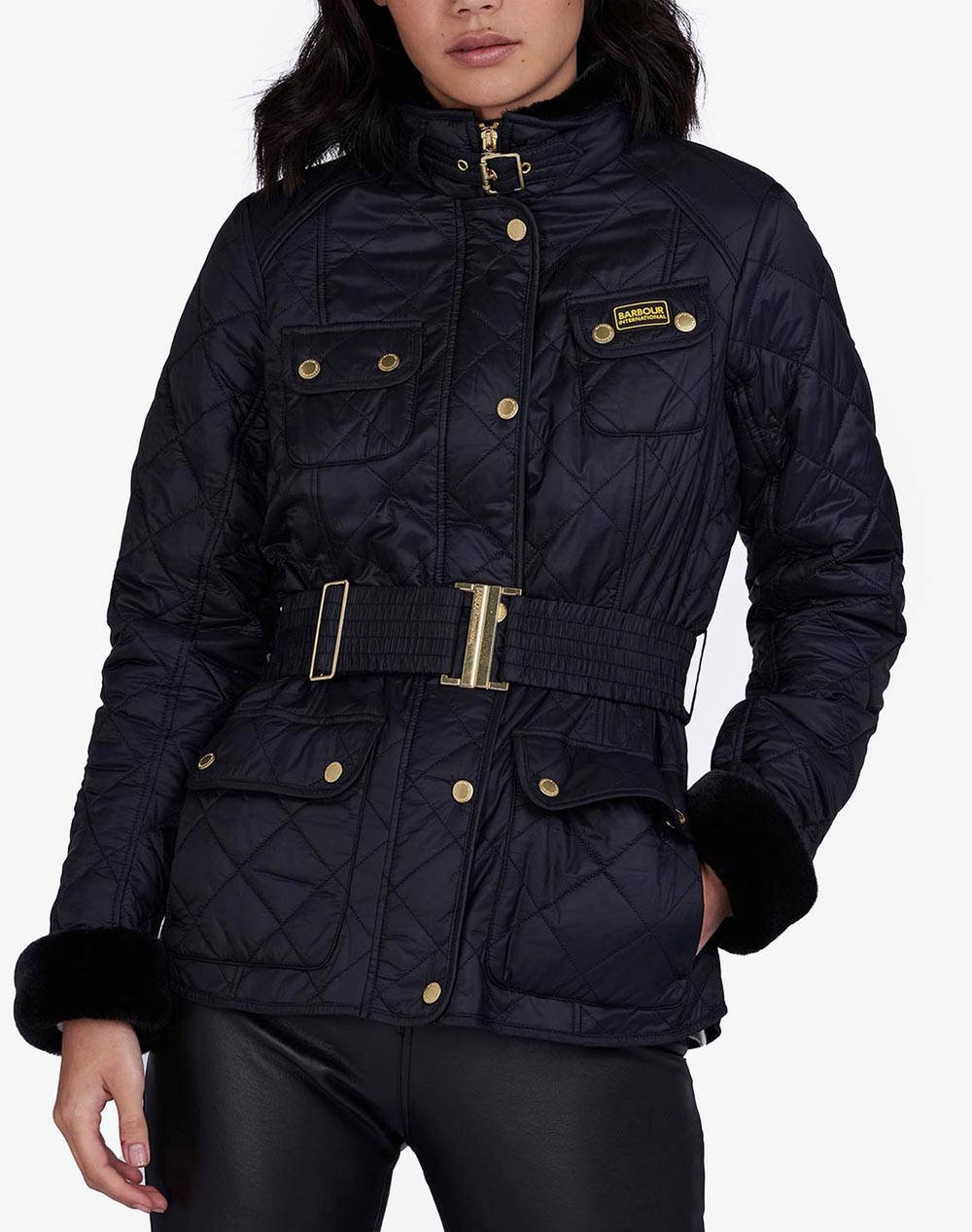 BARBOUR INTERNATIONAL BARBOUR INTERNATIONAL ΜΠΟΥΦΑΝ QUILT LQU1201-BIBK11.5 Black