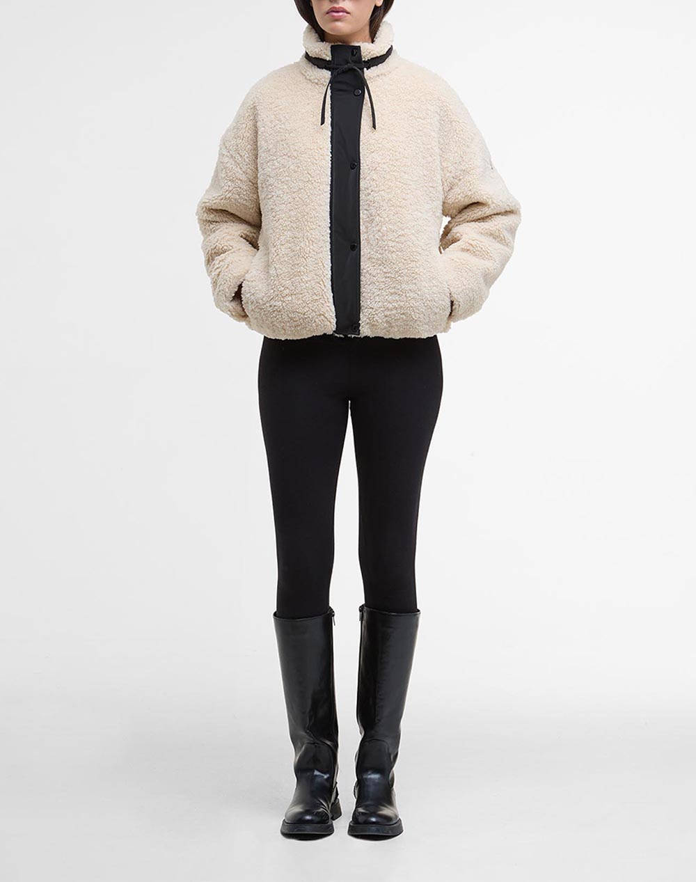 BARBOUR INTERNATIONAL ΜΠΟΥΦΑΝ FLEECE LFL0081-BICR31.8 Ecru φωτογραφία