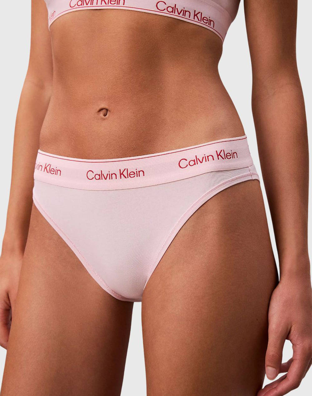 CALVIN KLEIN HIGH LEG TANGA LV00QF8524-TFF LightPink