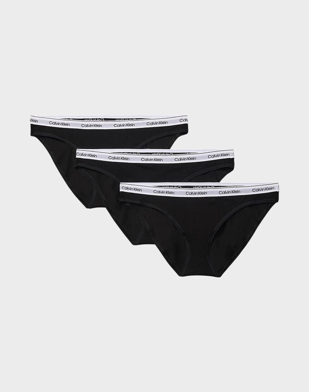 CALVIN KLEIN JEANS BIKINI 3PK 000QD5207E-UB1 TotalBlack