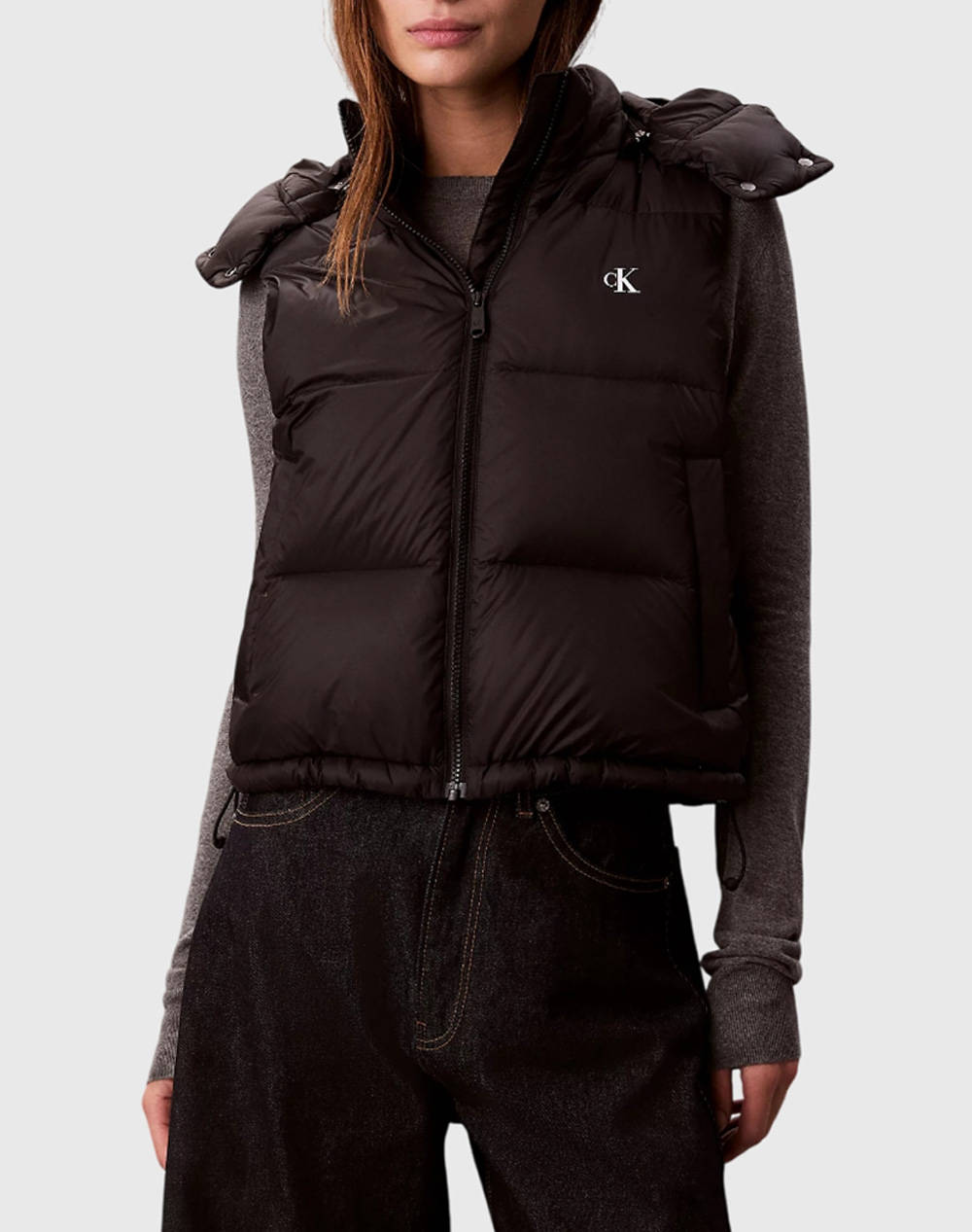 CALVIN KLEIN CALVIN KLEIN JEANS ESSENTIAL MIDWEIGHT PUFFER VEST LV047D500G-UB1 Black
