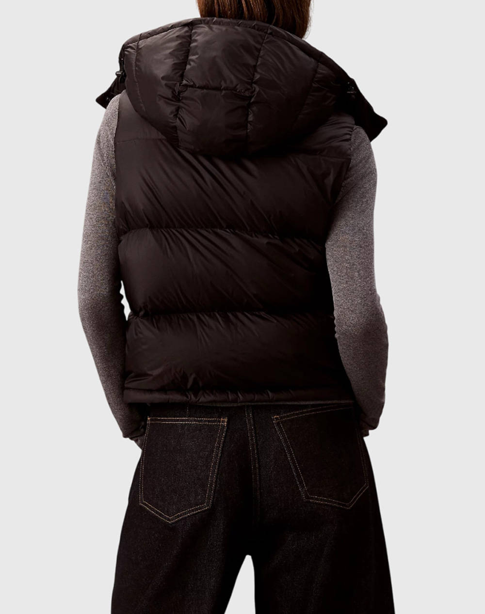 CALVIN KLEIN JEANS ESSENTIAL MIDWEIGHT PUFFER VEST LV047D500G-UB1 Black φωτογραφία