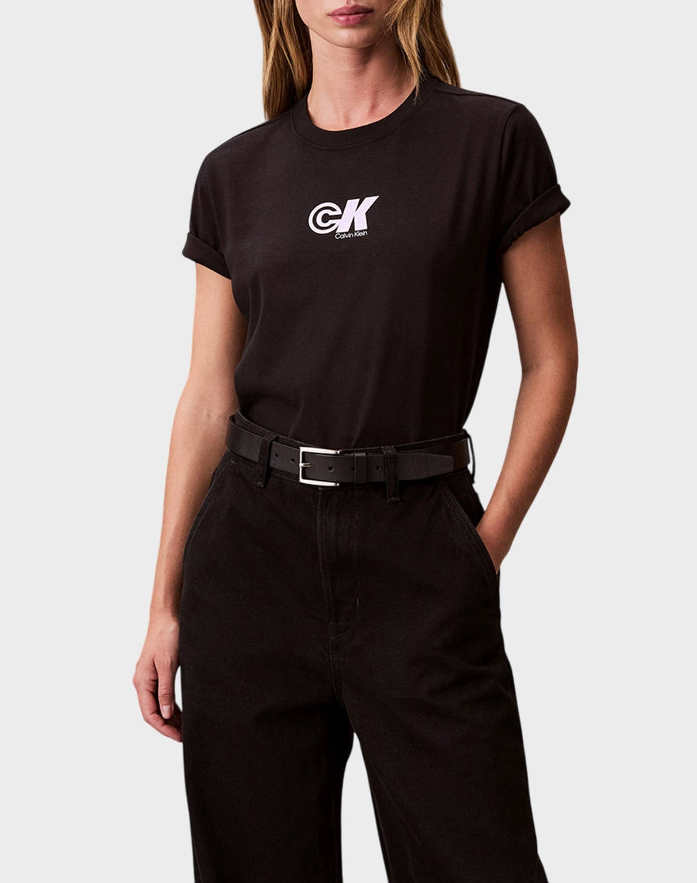 CALVIN KLEIN SS ARCHV LG JRSY CLS LV047C839G-UB1 Black