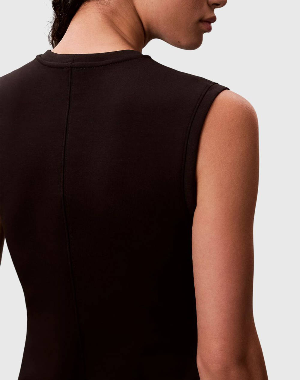 CALVIN KLEIN JEANS SL SCUBA SEAM DETAIL MINI DRESS LV044D223G-UB1 Black φωτογραφία