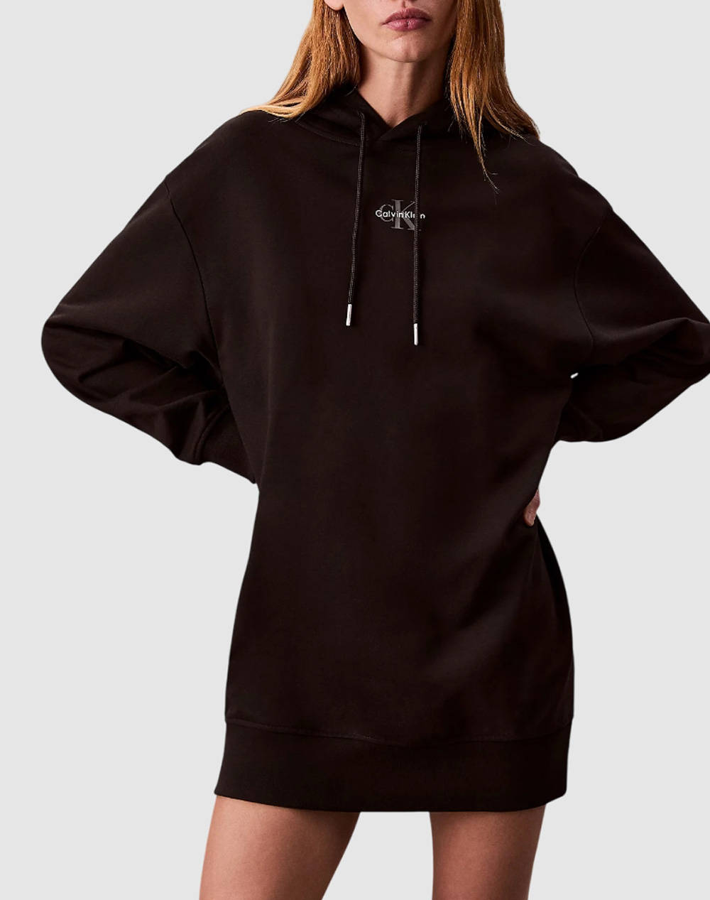 CALVIN KLEIN JEANS LS MONOLOGO PREMIUM TERRY HOODIE LV047D229G-UB1 Black