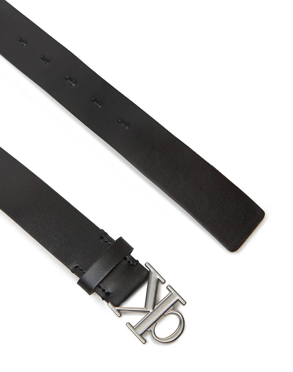 CALVIN KLEIN Monogram Plaque Buckle 30MM LV04K7018G-UB1 Black φωτογραφία