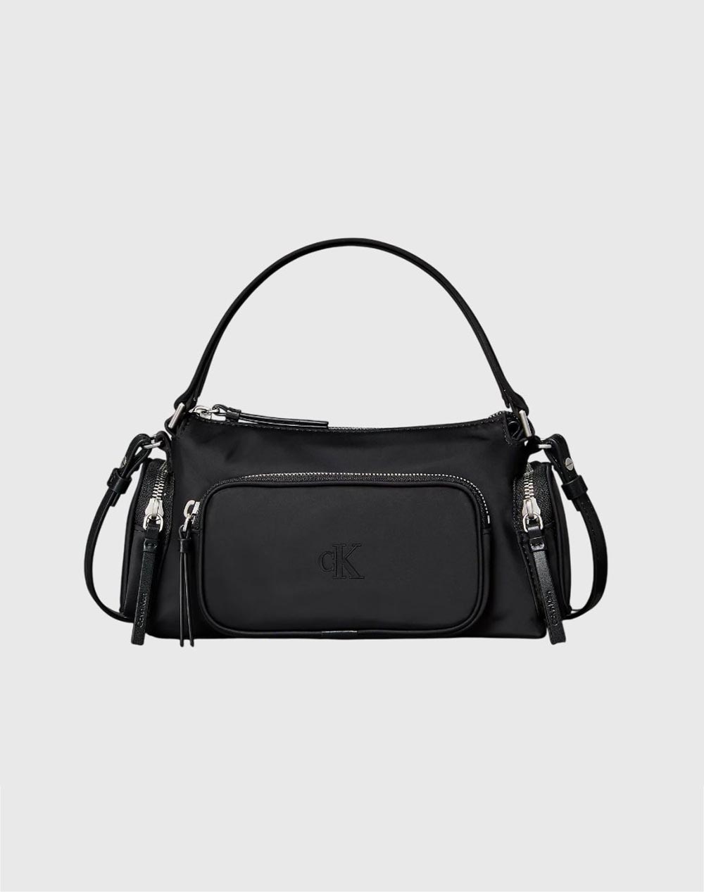 CALVIN KLEIN POCKET NYLON BAG W/ STRAP LV04F3132G-UB1 Black