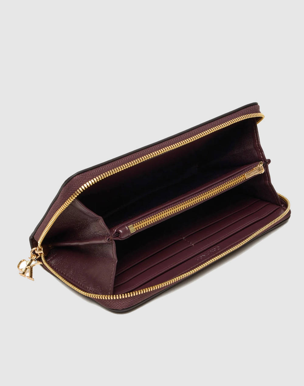 CALVIN KLEIN JEANS CK PULLER LARGE ZIP AROUND (Διαστάσεις: 20 x 9εκ.) LV04F1093G-BAP RedWine φωτογραφία