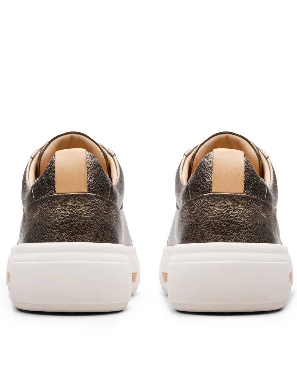 Clarks Hollyhock Walk 26178843-Metallic Gold Γυναικεία παπούτσια Sneakers Politikos Shop Πολιτικός