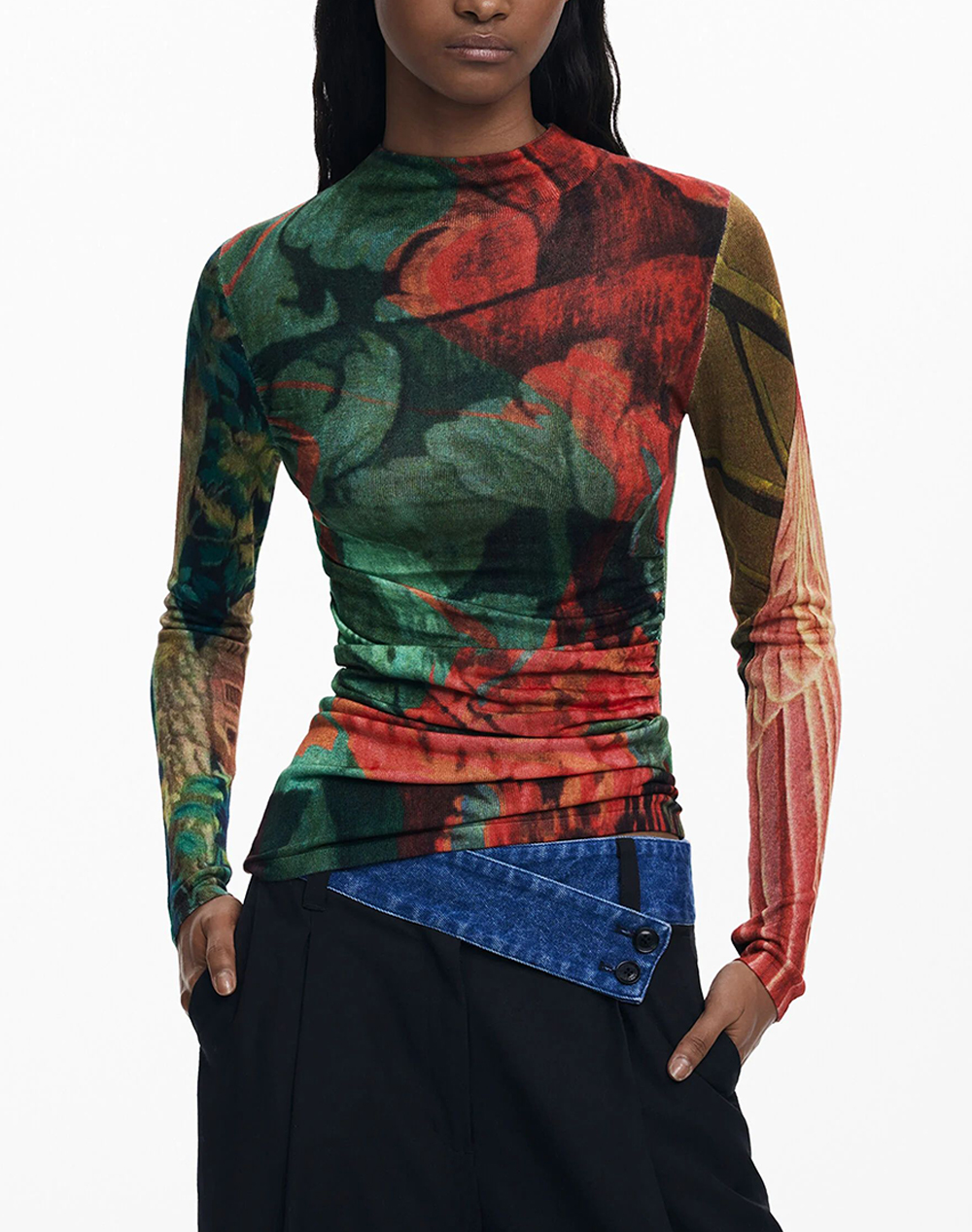 DESIGUAL JERS_TAPIZ_LACROI ΠΛΕΚΤΟ ΓΥΝΑΙΚΕΙΟ 25WWJF48-4055 Multi