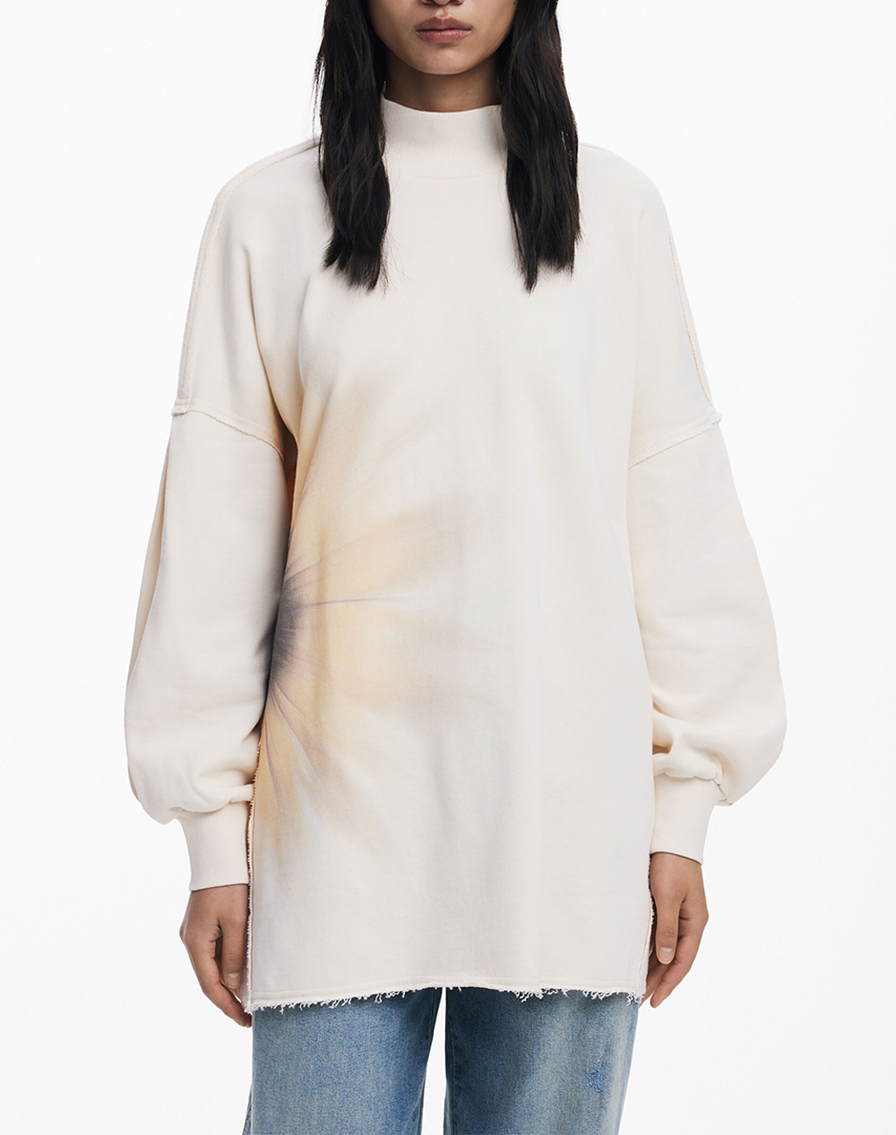 DESIGUAL SWEAT_FLOR ΦΟΥΤΕΡ ΓΥΝΑΙΚΕΙΟ 25WWSK10-1011 Cream