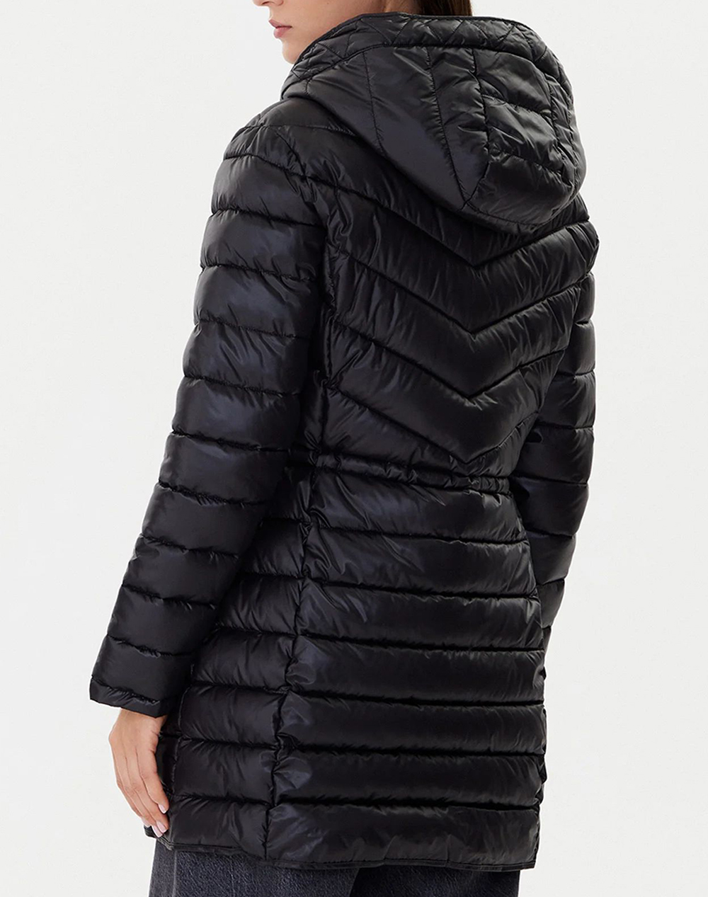 DKNY DLEMPV38 ΜΠΟΥΦΑΝ ΜΕ ΚΟΥΚΟΥΛΑ DKNY DLEMPV38-0071 Black φωτογραφία