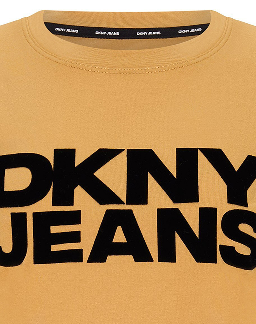 DKNY DJ4T1265 LOGO ΜΠΛΟΥΖΑΚΙ ΚΟΝΤΟΜΑΝΙΚΟ DKNY DJ4T1265-K671 Tan φωτογραφία