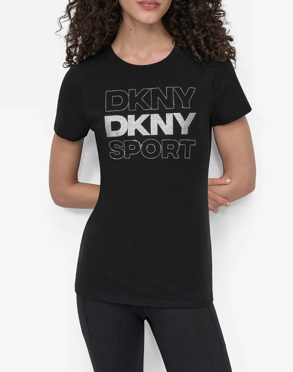 DKNY DKNY DP5T1333 LOGO ΜΠΛΟΥΖΑΚΙ ΚΟΝΤΟΜΑΝΙΚΟ DKNY DP5T1333-71Y1 Black