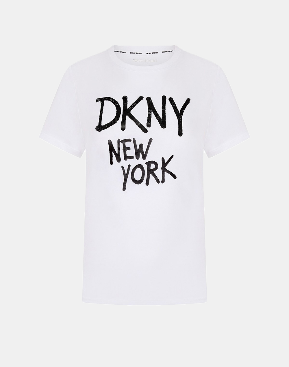 DKNY DP5T1317 LOGO ΜΠΛΟΥΖΑΚΙ ΚΟΝΤΟΜΑΝΙΚΟ DKNY DP5T1317-9171 White