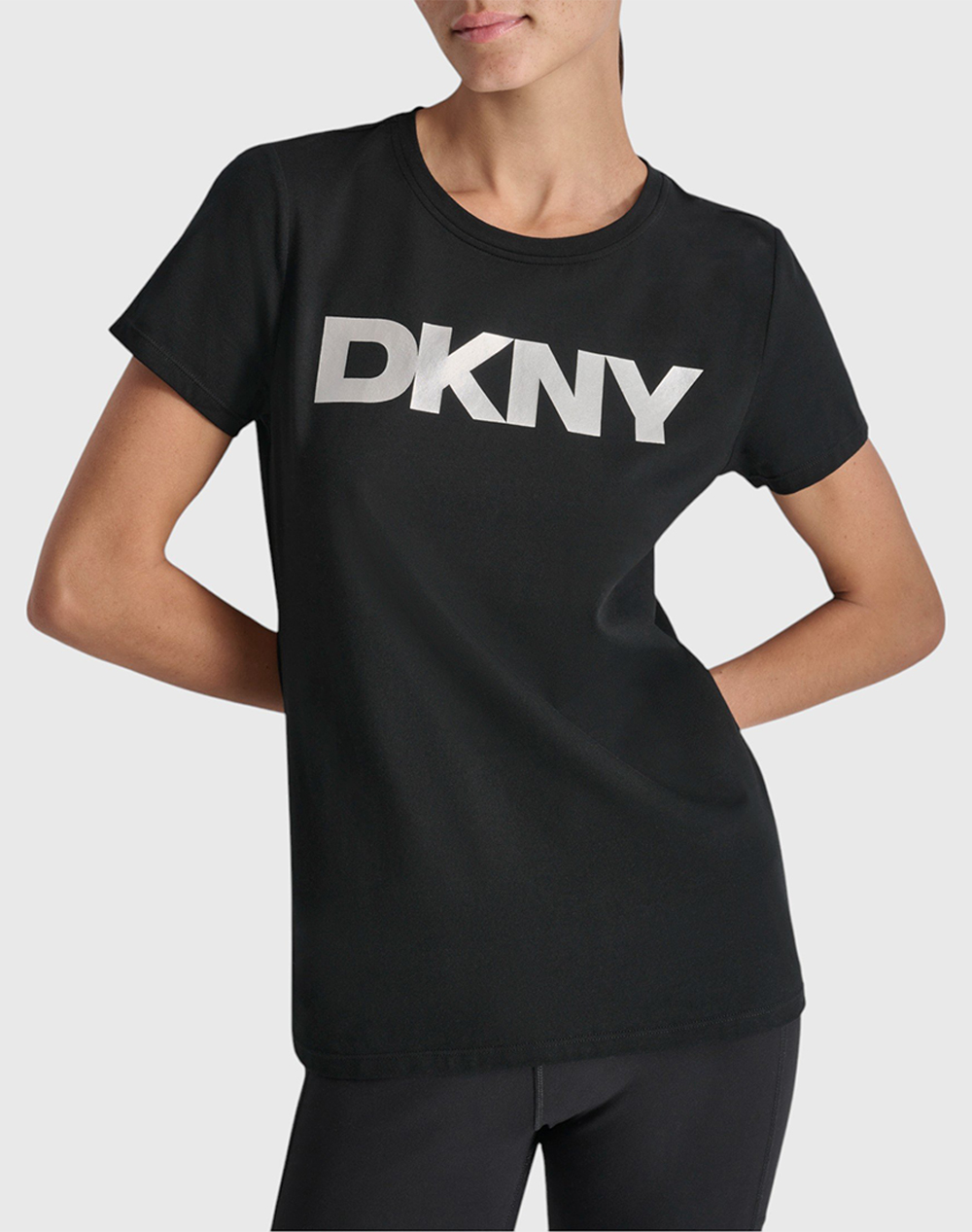 DKNY DKNY DP5T9923 LOGO ΜΠΛΟΥΖΑΚΙ ΚΟΝΤΟΜΑΝΙΚΟ DKNY DP5T9923-71Y1 Black