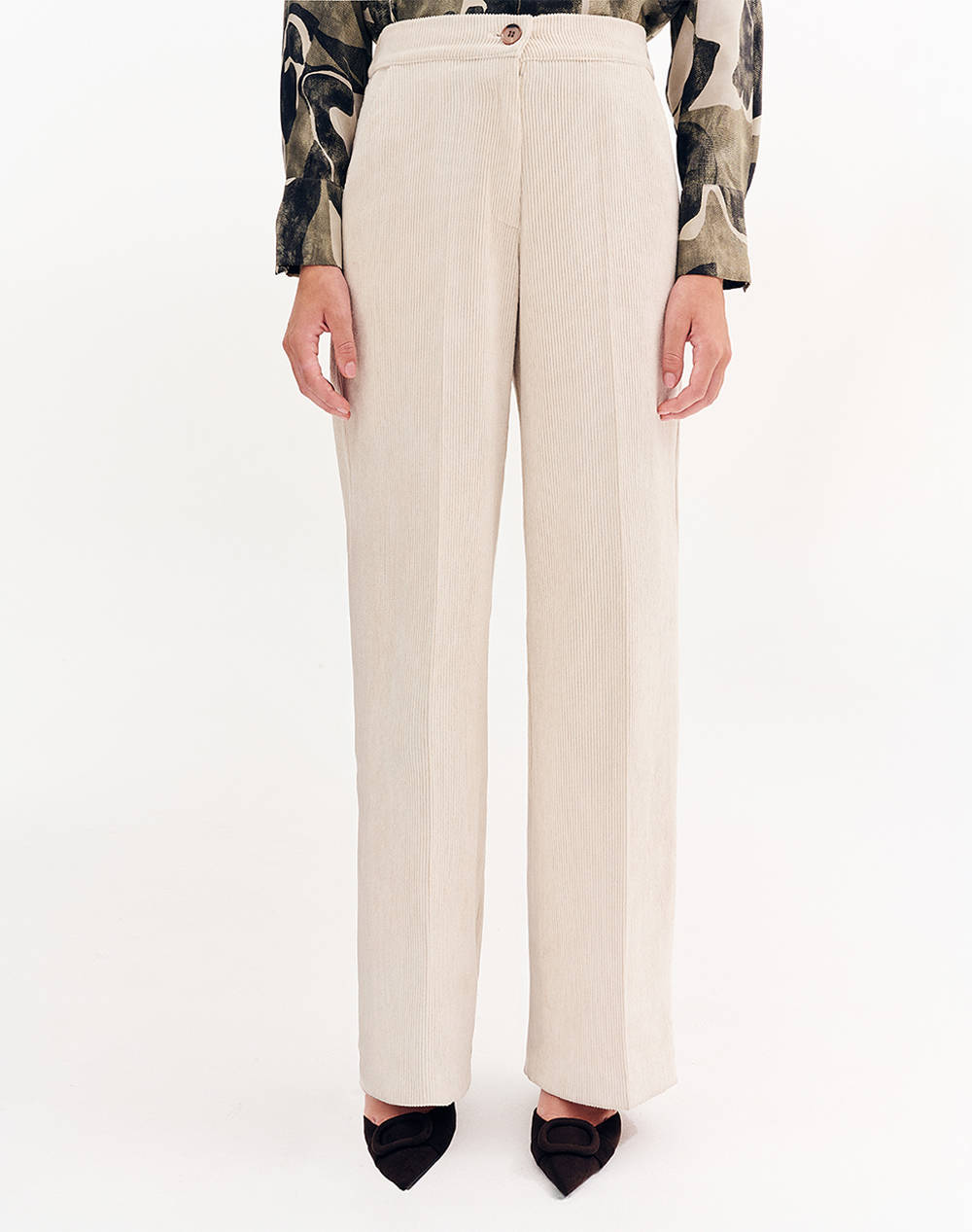 FOREL Παντελόνι 081.20.01.074-ΜΠΕΖ OffWhite