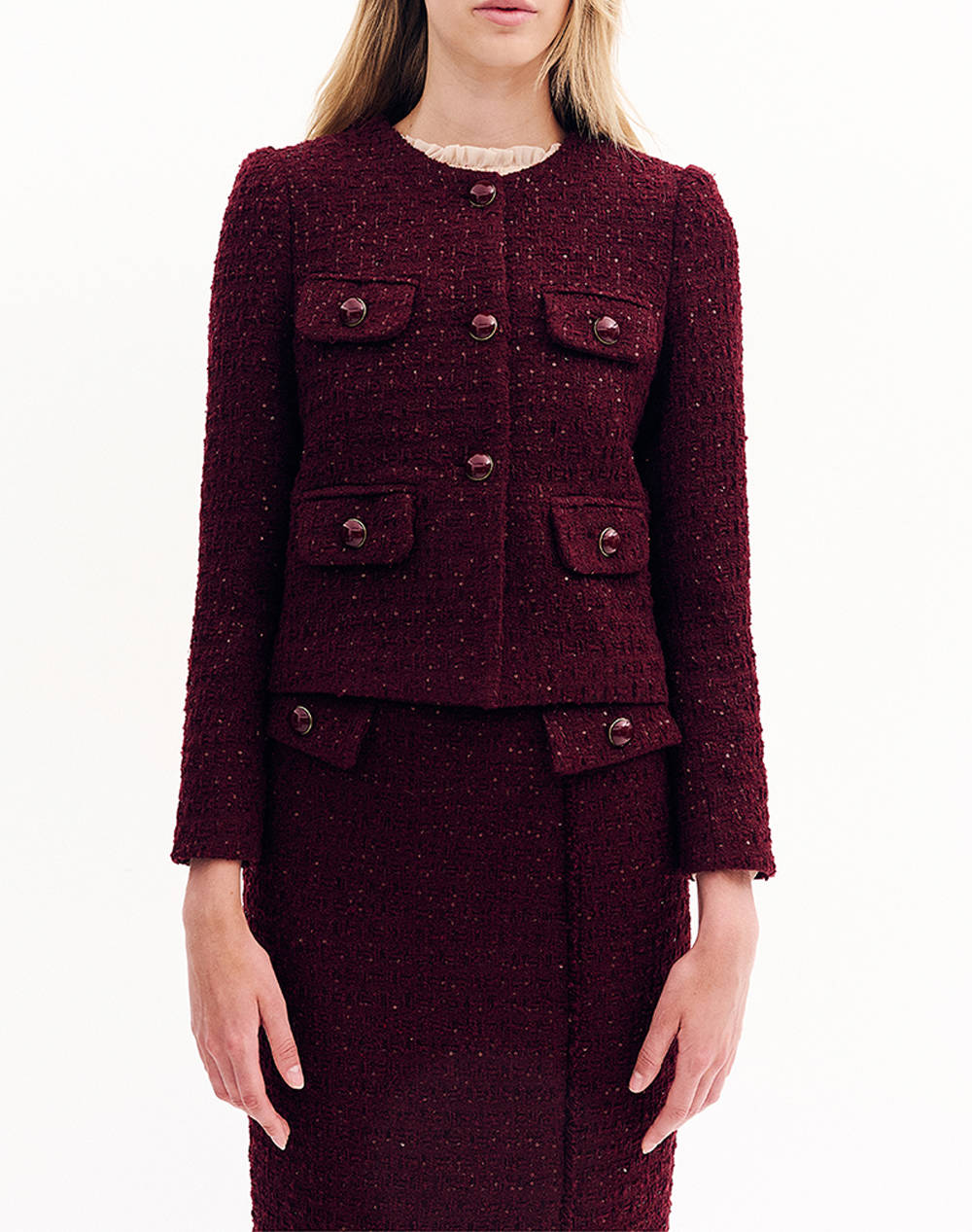 FOREL Σακάκι 081.30.01.001-ΜΠΟΡΝΤΩ Bordeux