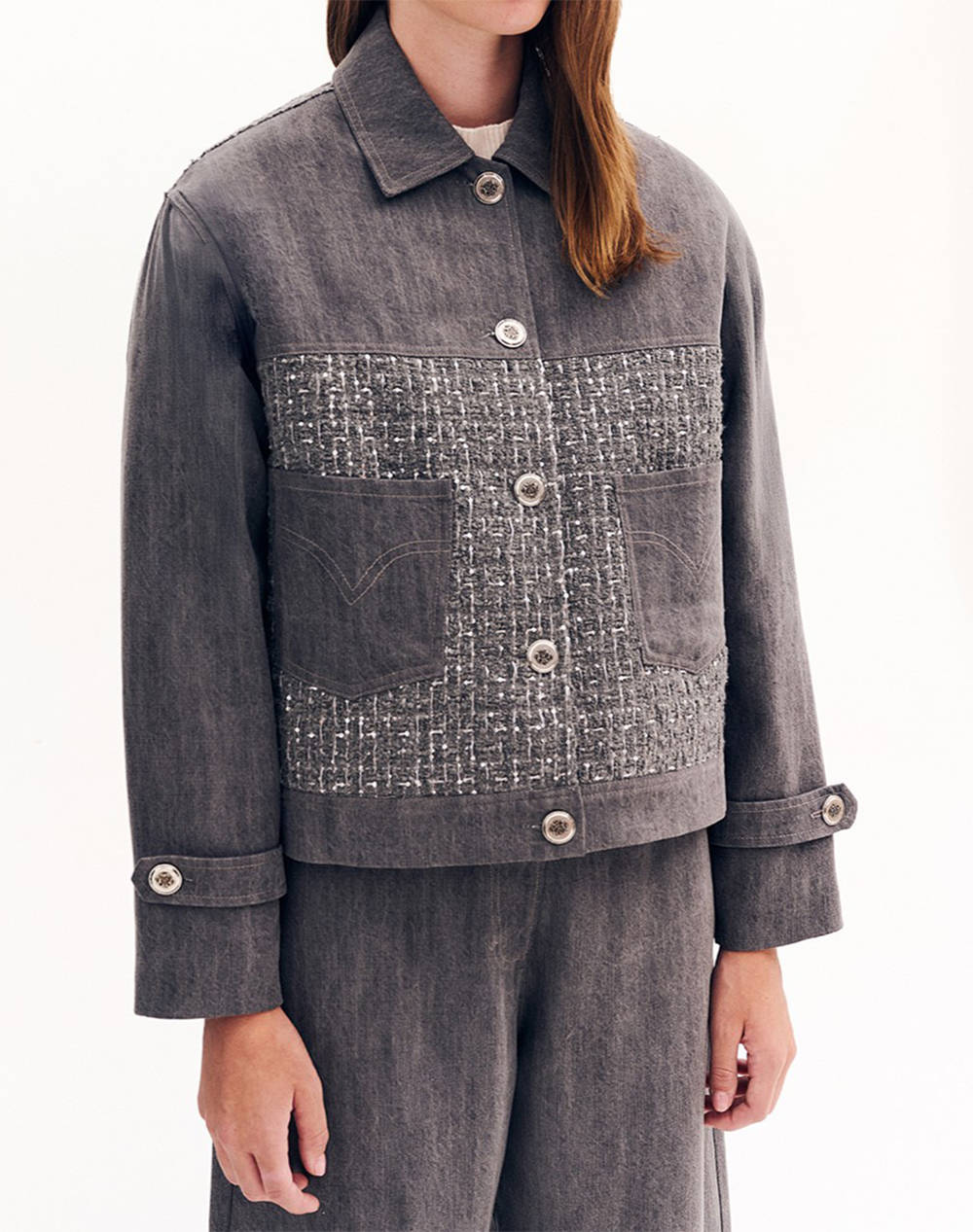 FOREL Μπουφάν 081.60.01.005-ΓΚΡΙ Gray