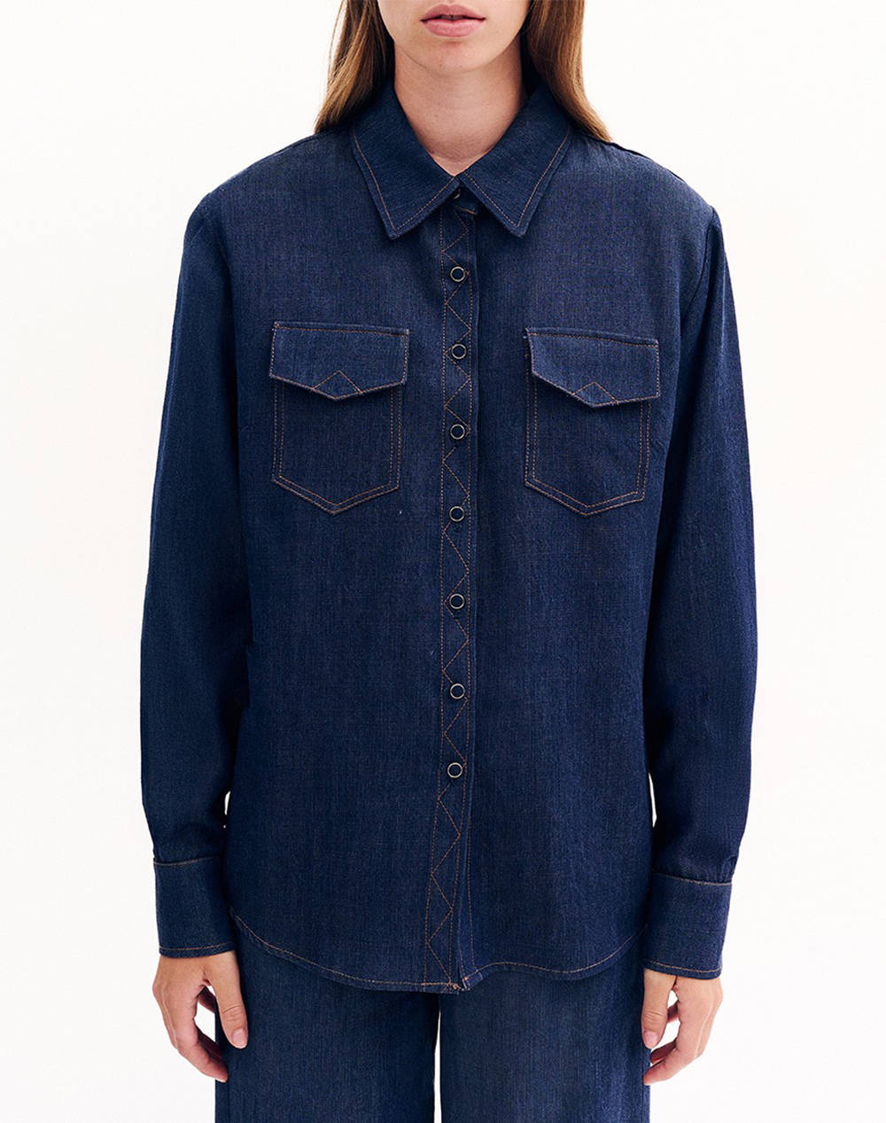 FOREL Πουκάμισο 081.80.01.019-ΜΠΛΕ DenimBlue