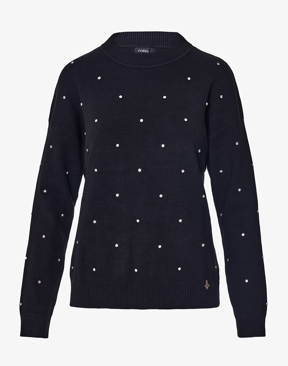 FOREL Πλεκτή μπλούζα 081.90.01.021-Μαύρο Black
