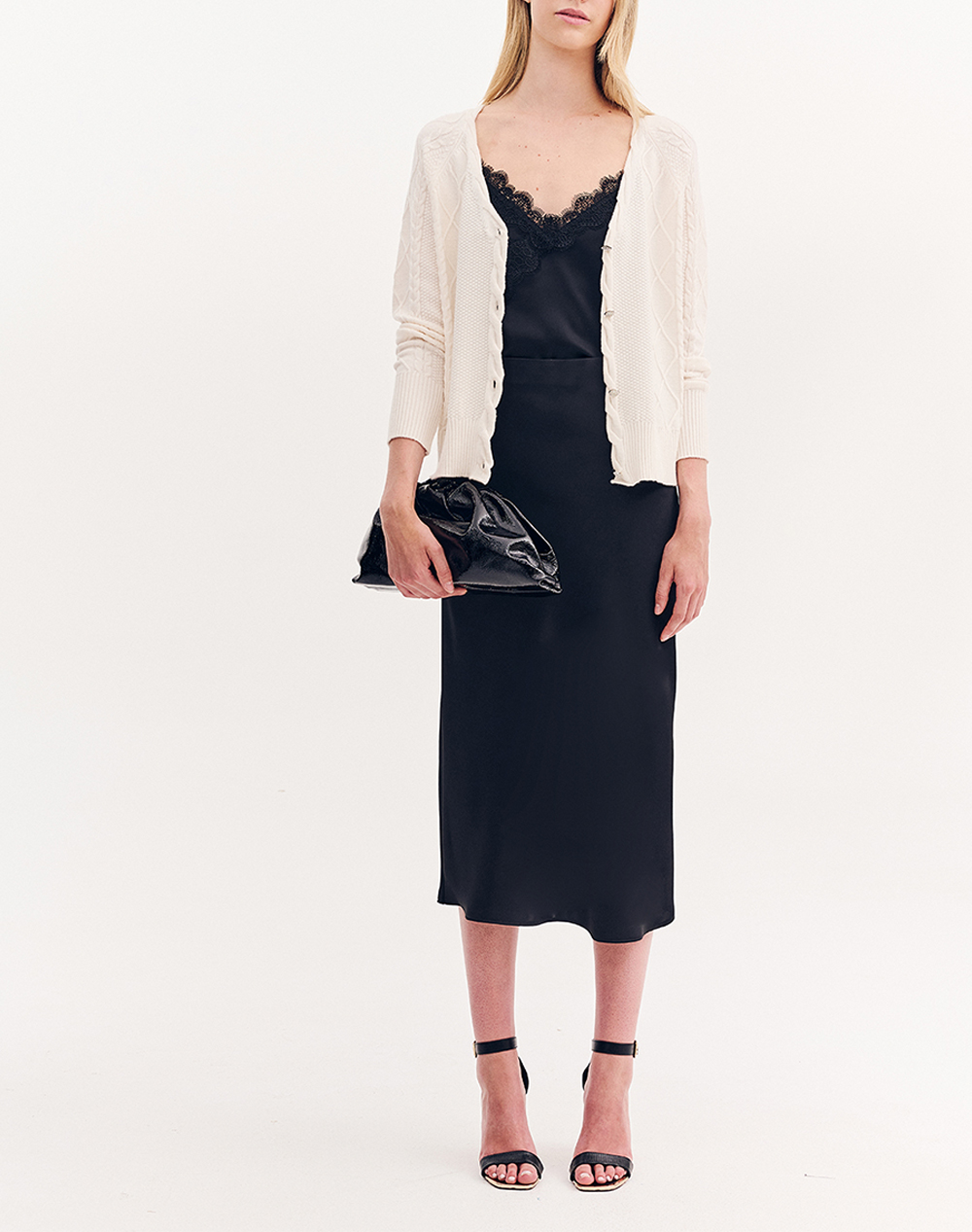 FOREL Πλεκτή ζακέτα 081.90.01.023-ΕΚΡΟΥ Ecru φωτογραφία