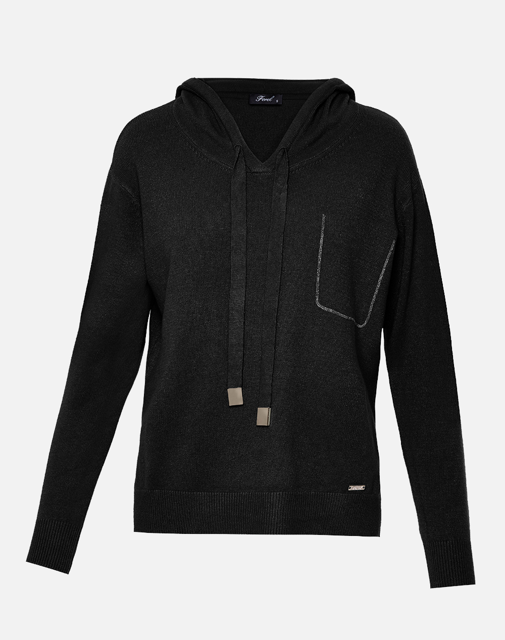 FOREL Πλεκτή μπλούζα 081.90.01.010-Μαύρο Black