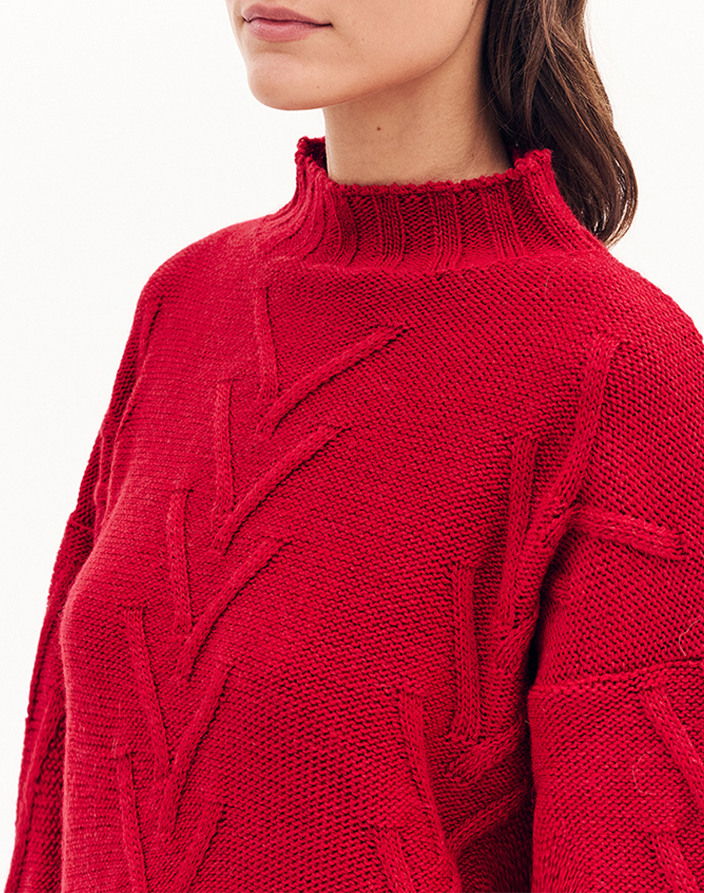 FOREL Πλεκτή μπλούζα 081.90.05.006-ΚΟΚΚΙΝΟ Red φωτογραφία