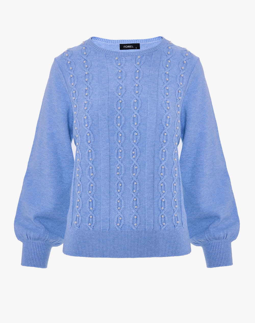 FOREL FOREL Πλεκτή μπλούζα 081.90.01.024-ΣΙΕΛ Ciel
