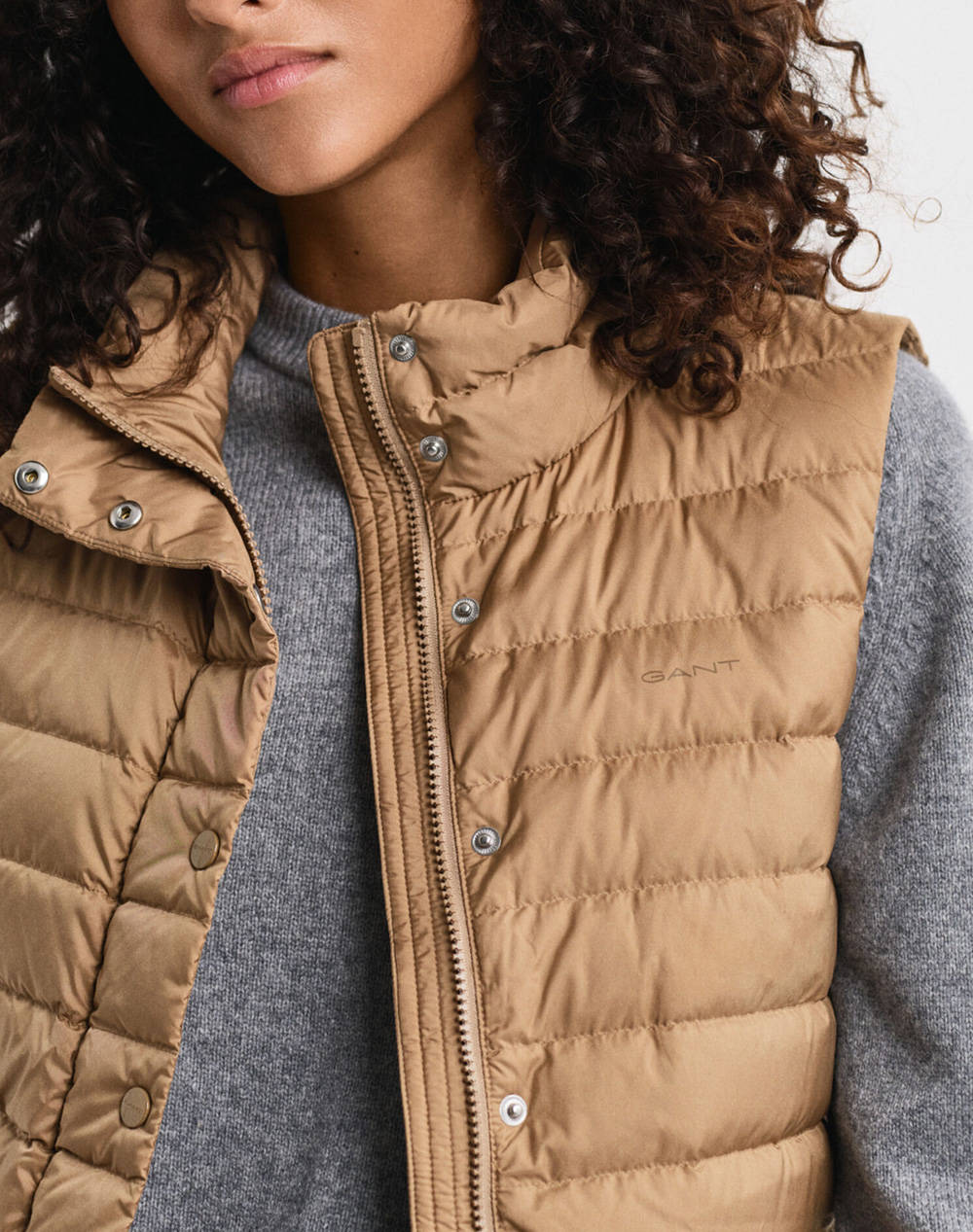 GANT ΜΠΟΥΦΑΝ ΧΜ LIGHT DOWN VEST 3GW4700480-213 Tan φωτογραφία