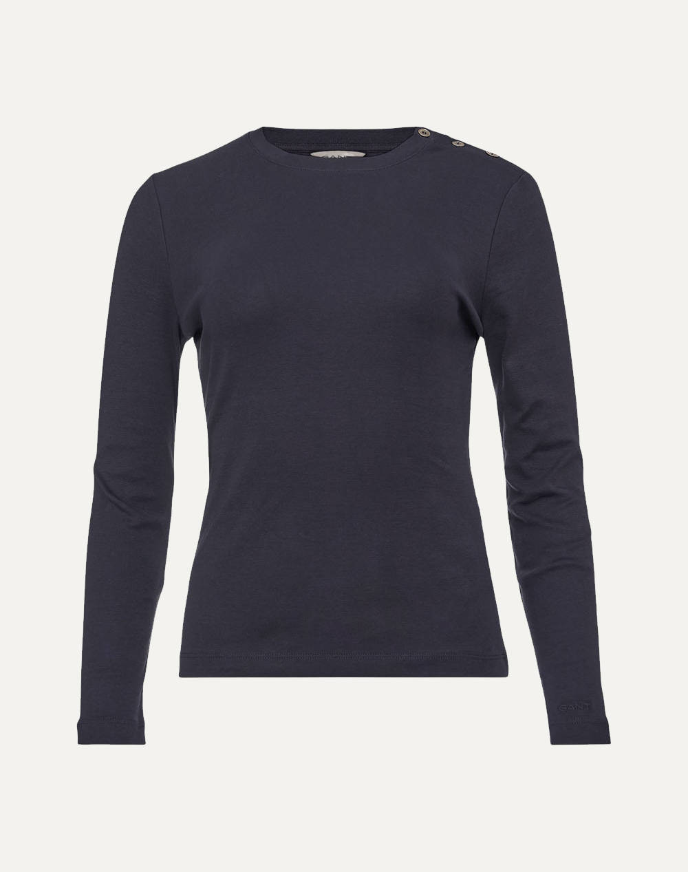 GANT ΜΠΛΟΥΖΑ ΜΜ SLIM COTTON BUTTON LS T-SHIRT 3GW4202593-433 DarkBlue