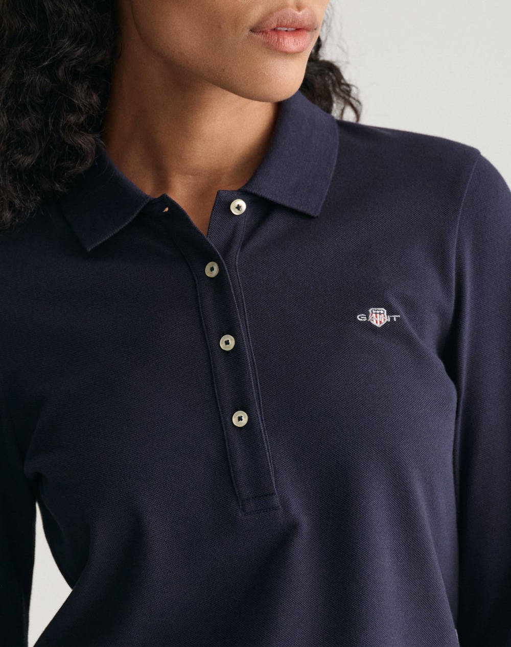 GANT ΜΠΛΟΥΖΑ ΜΜ SLIM SHIELD LS PIQUE POLO 3GW4202521-433 DarkBlue φωτογραφία