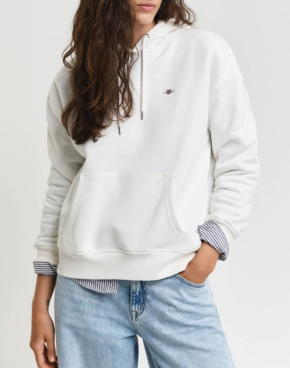 GANT GANT ΦΟΥΤΕΡ ΜΜ SHIELD HOODIE 3GW4201413-113 OffWhite