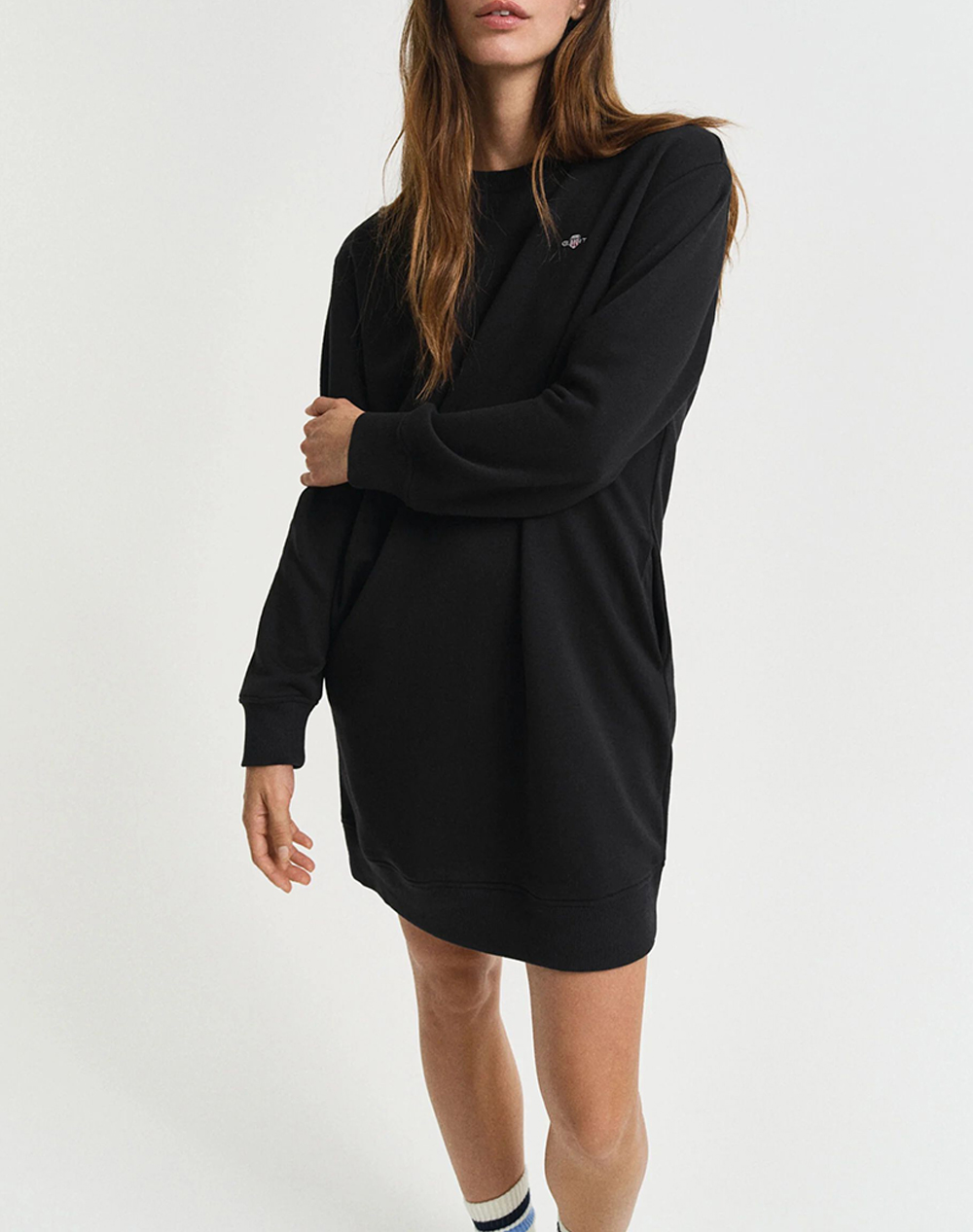 GANT ΦΟΡΕΜΑ SHIELD C-NECK SWEAT DRESS 3GW4200760-5 Black
