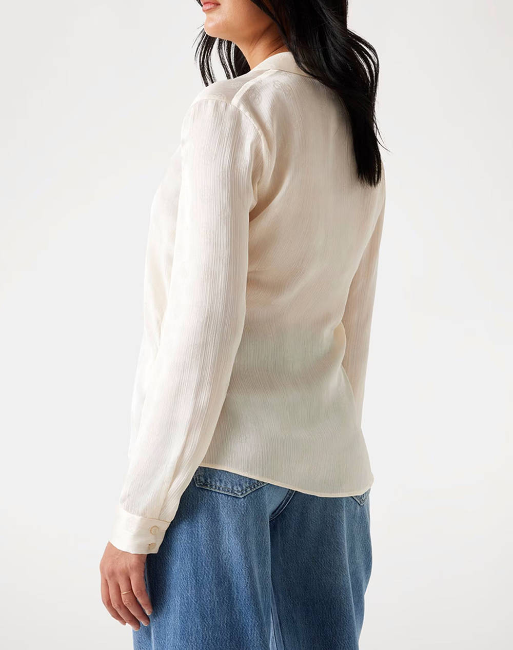 GUESS LS MARTHE LOGO SHIRT ΠΟΥΚΑΜΙΣΟ ΓΥΝΑΙΚΕΙΟ W5YH1AWHCR2-G1F7 Cream φωτογραφία