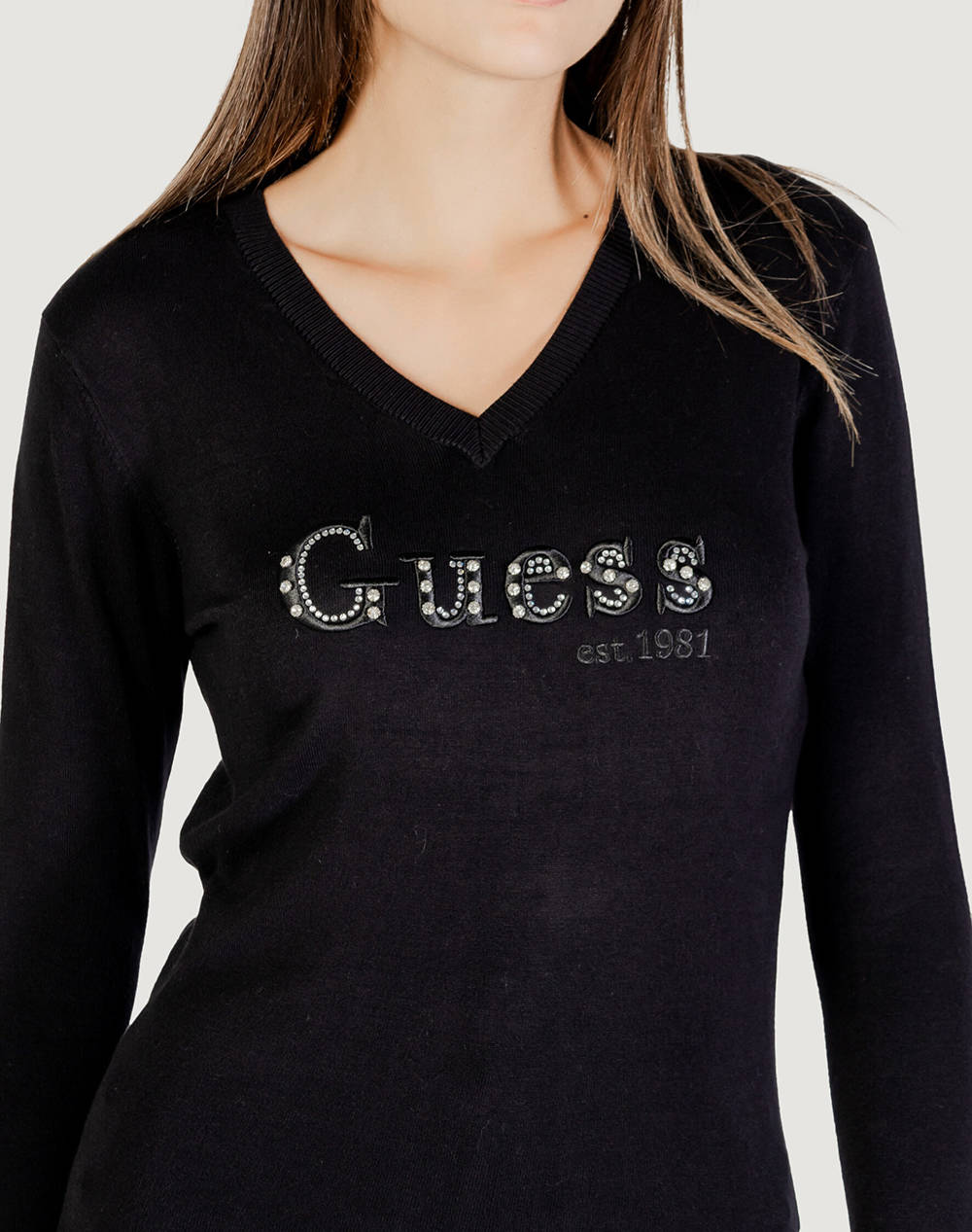 GUESS LS VN KENZIE LOGO SWTR ΠΛΕΚΤΟ ΓΥΝΑΙΚΕΙΟ W5YR24Z2NQ2-JBLK Black φωτογραφία