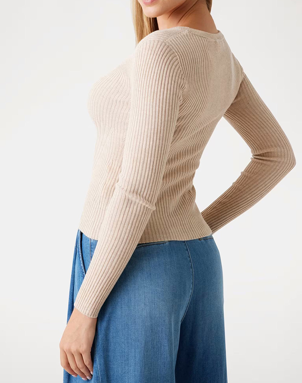 GUESS LS VN JULIA SEAMLESS CARDI SWT ΠΛΕΚΤΟ ΓΥΝΑΙΚΕΙΟ W5BR16Z3OW2-H142 Biege φωτογραφία